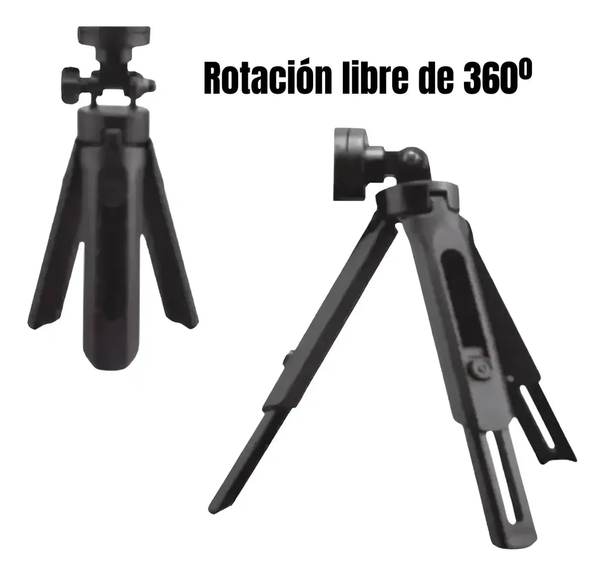 3 Celulares grabando a la vez, cero manos ocupadas - Tripode Triple