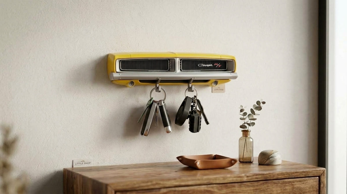 Porta llaves Dodge Charger amarillo
