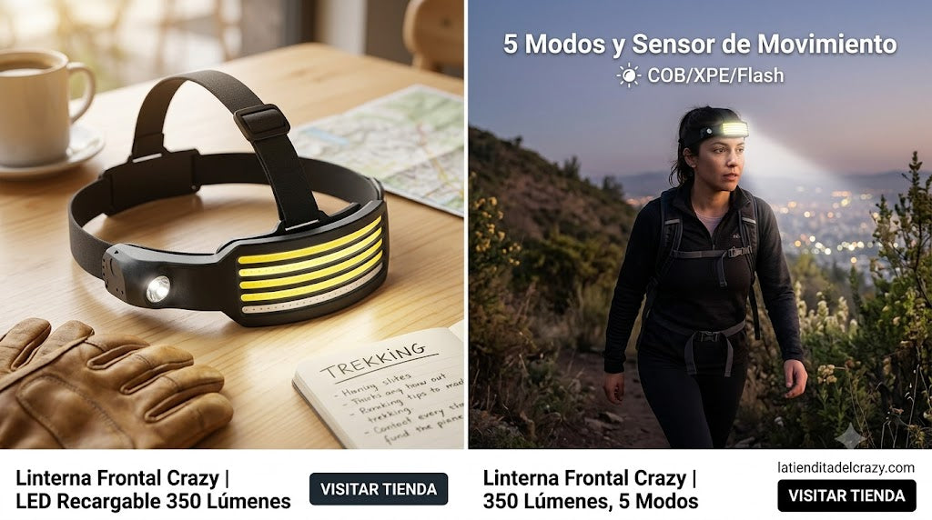 Linterna Frontal LED - Las Manos Libres Cuando Más Las Necesitas