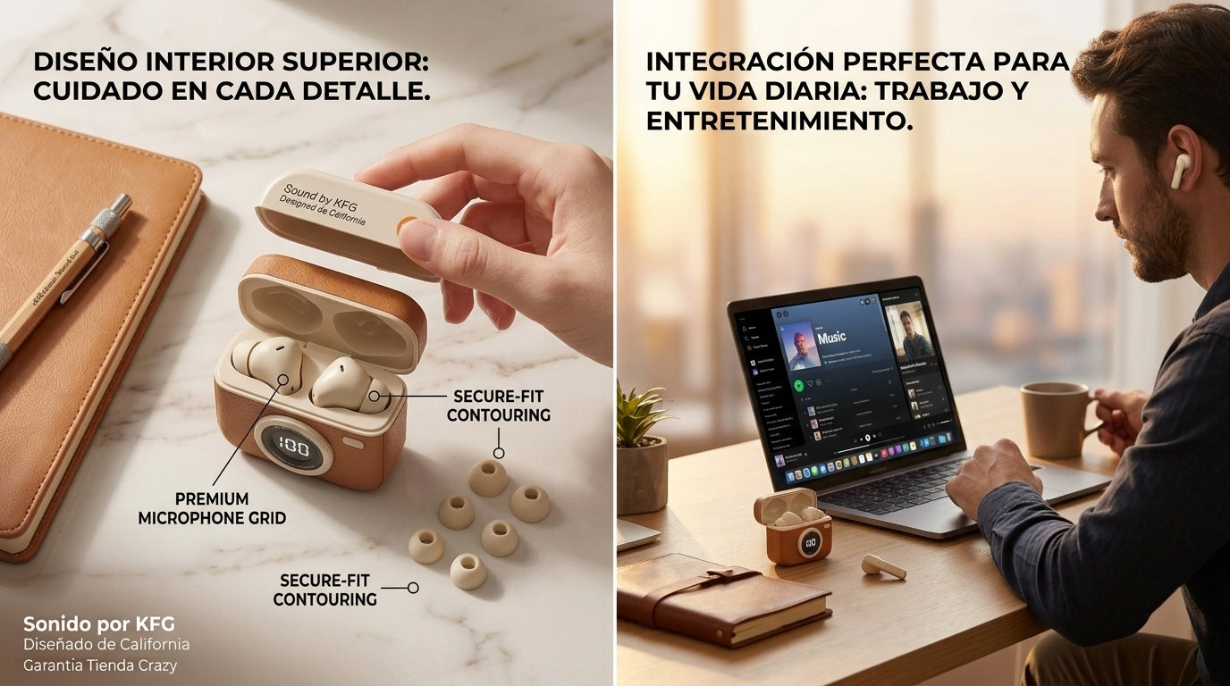 Audífonos TWS KFG Q86 – Edición Retro